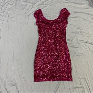 H&M pink mini dress